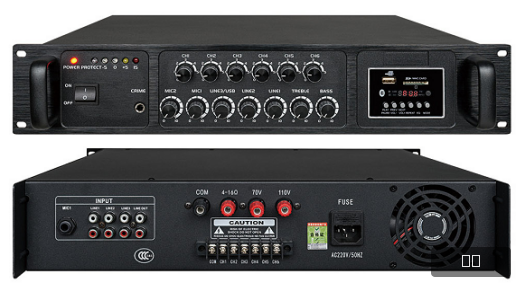 PA-5080USBD蓝牙6分区遥控独立音量功放