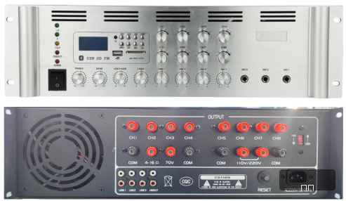 PA-1000D3U蓝牙定压8分区独立音量控制功放